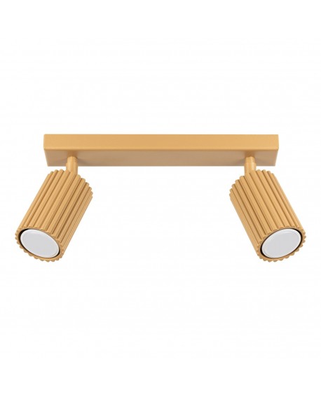 Plafon KARBON 2 złoty Sollux SL.1561