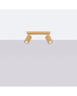 Plafon KARBON 2 złoty Sollux SL.1561