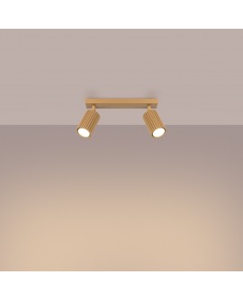 Plafon KARBON 2 złoty Sollux SL.1561