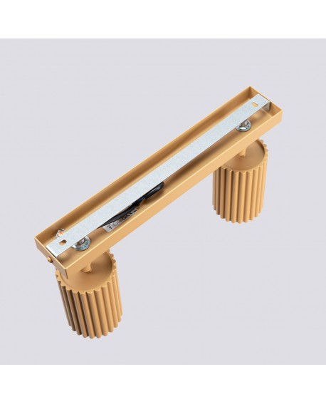 Plafon KARBON 2 złoty Sollux SL.1561