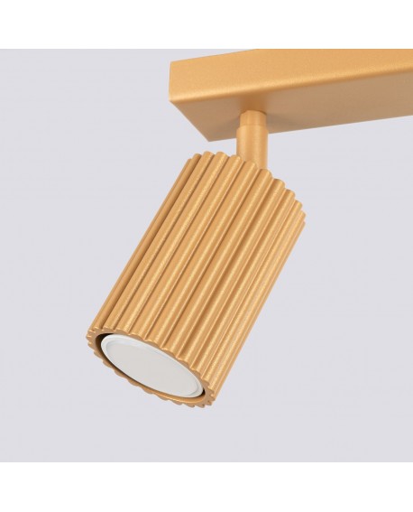 Plafon KARBON 2 złoty Sollux SL.1561