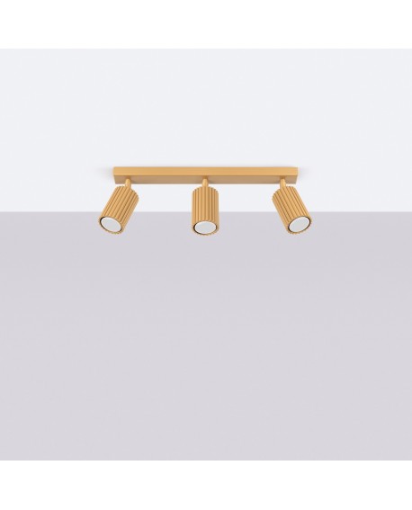 Plafon KARBON 3L złoty Sollux SL.1562