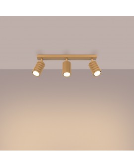 Plafon KARBON 3L złoty Sollux SL.1562