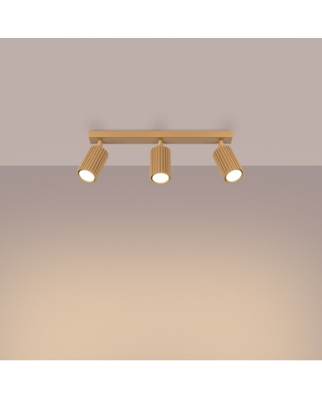 Plafon KARBON 3L złoty Sollux SL.1562