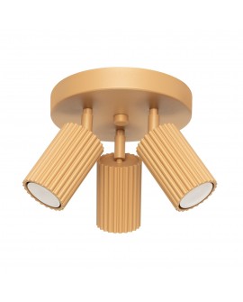 Plafon KARBON 3P złoty Sollux SL.1563