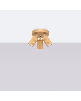 Plafon KARBON 3P złoty Sollux SL.1563