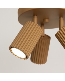 Plafon KARBON 3P złoty Sollux SL.1563