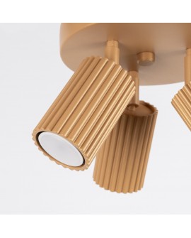 Plafon KARBON 3P złoty Sollux SL.1563