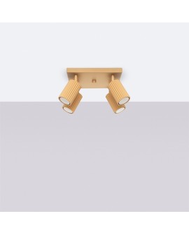 Plafon KARBON 4 złoty Sollux SL.1564