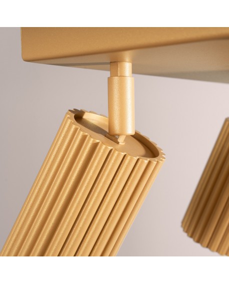 Plafon KARBON 4 złoty Sollux SL.1564