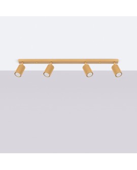 Plafon KARBON 4L złoty Sollux SL.1565