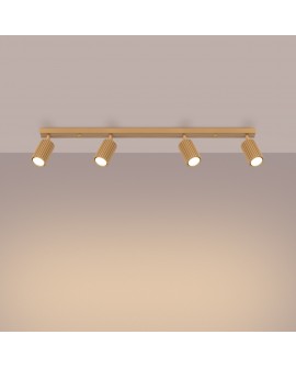 Plafon KARBON 4L złoty Sollux SL.1565