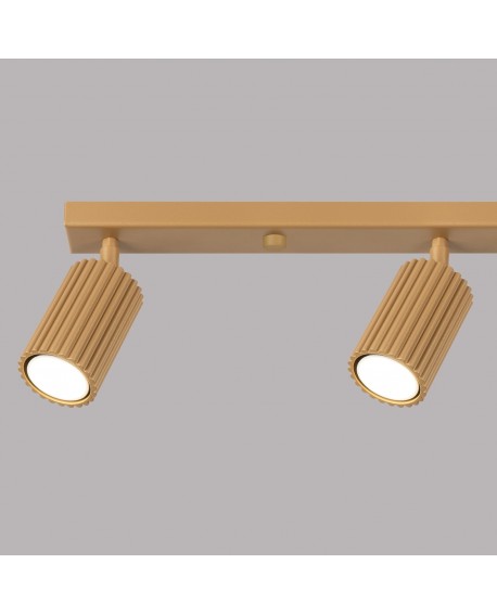 Plafon KARBON 4L złoty Sollux SL.1565