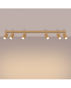 Plafon KARBON 6L złoty Sollux SL.1566