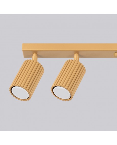 Plafon KARBON 6L złoty Sollux SL.1566