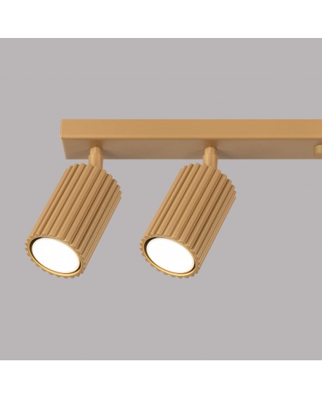 Plafon KARBON 6L złoty Sollux SL.1566