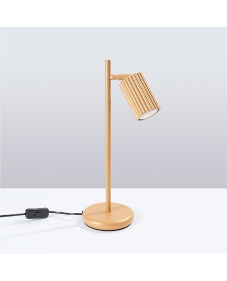 Lampa biurkowa KARBON złota Sollux SL.1567