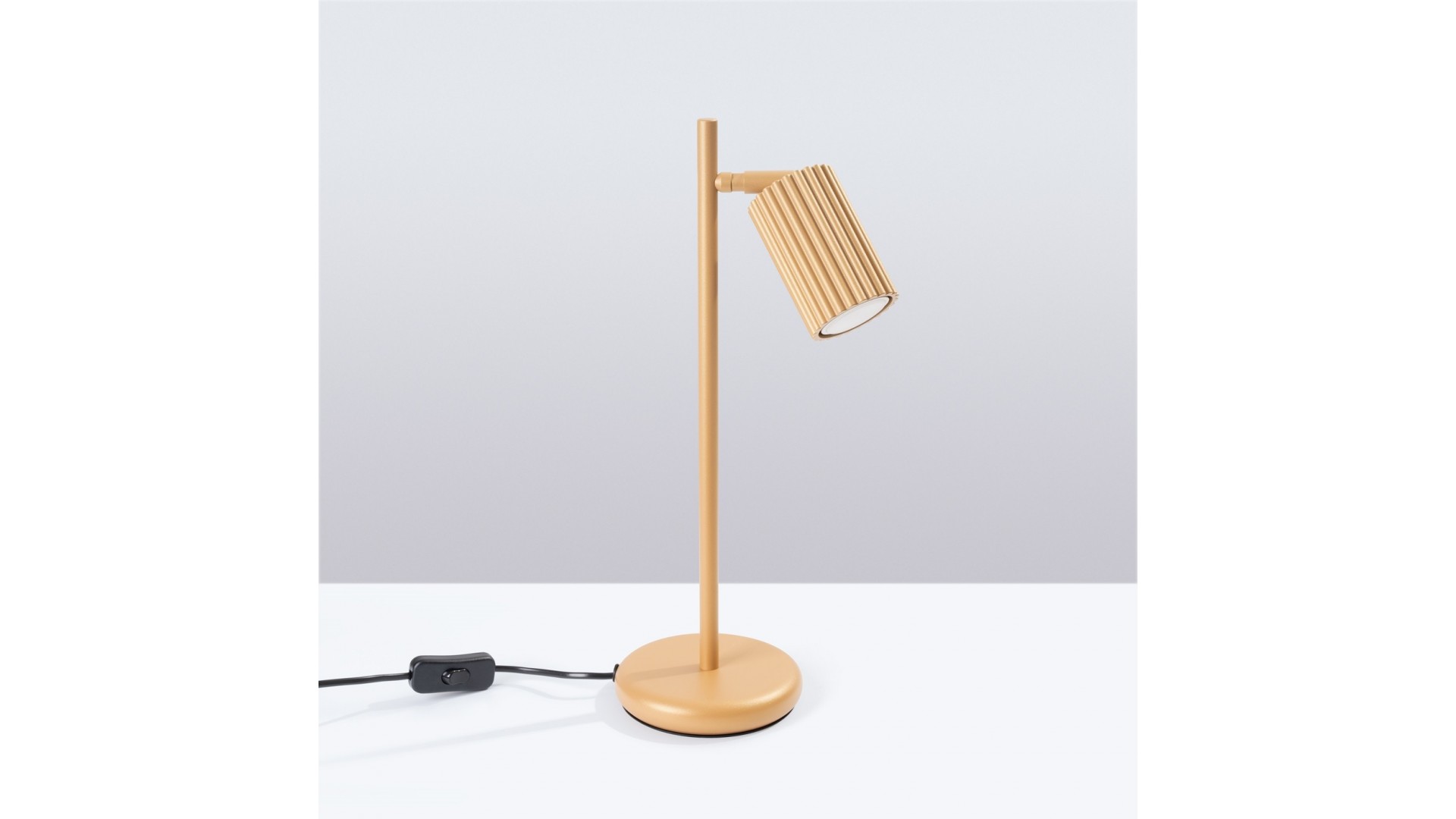 Lampa biurkowa KARBON złota Sollux SL.1567