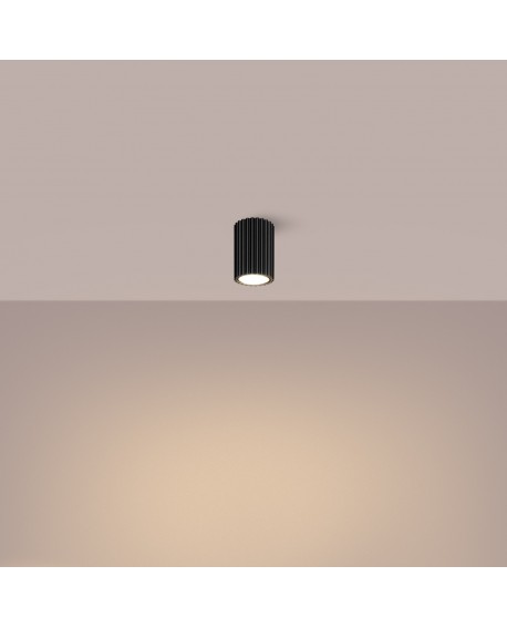 Plafon KARBON 10 czarny Sollux SL.1568