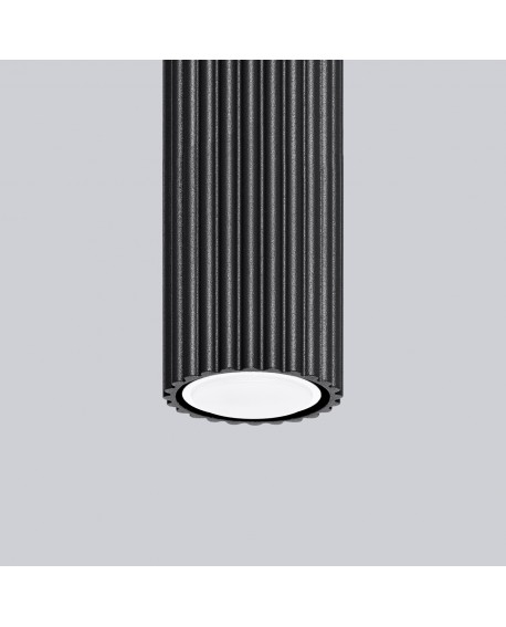 Plafon KARBON 10 czarny Sollux SL.1568