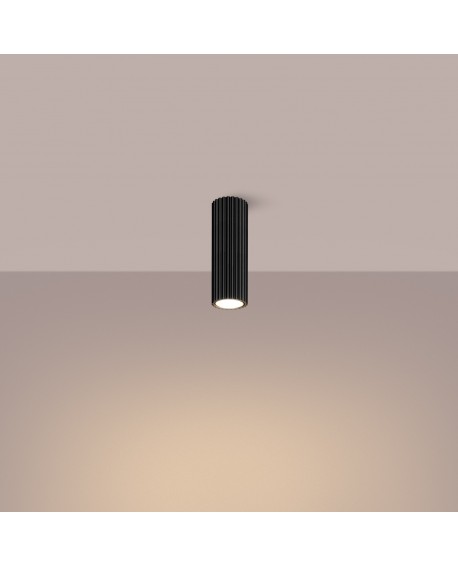 Plafon KARBON 20 czarny Sollux SL.1569