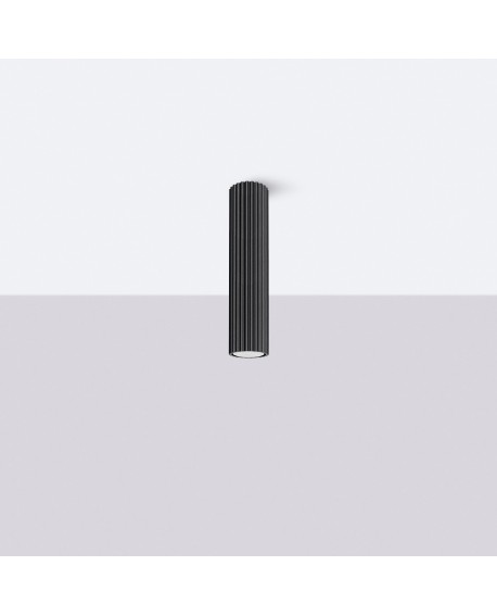 Plafon KARBON 30 czarny Sollux SL.1570