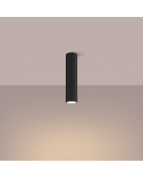 Plafon KARBON 30 czarny Sollux SL.1570