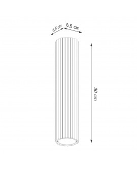 Plafon KARBON 30 czarny Sollux SL.1570
