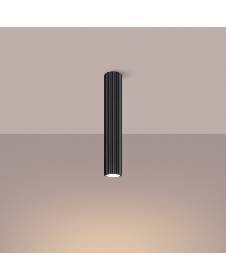 Plafon KARBON 40 czarny Sollux SL.1571