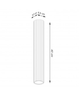 Plafon KARBON 40 czarny Sollux SL.1571