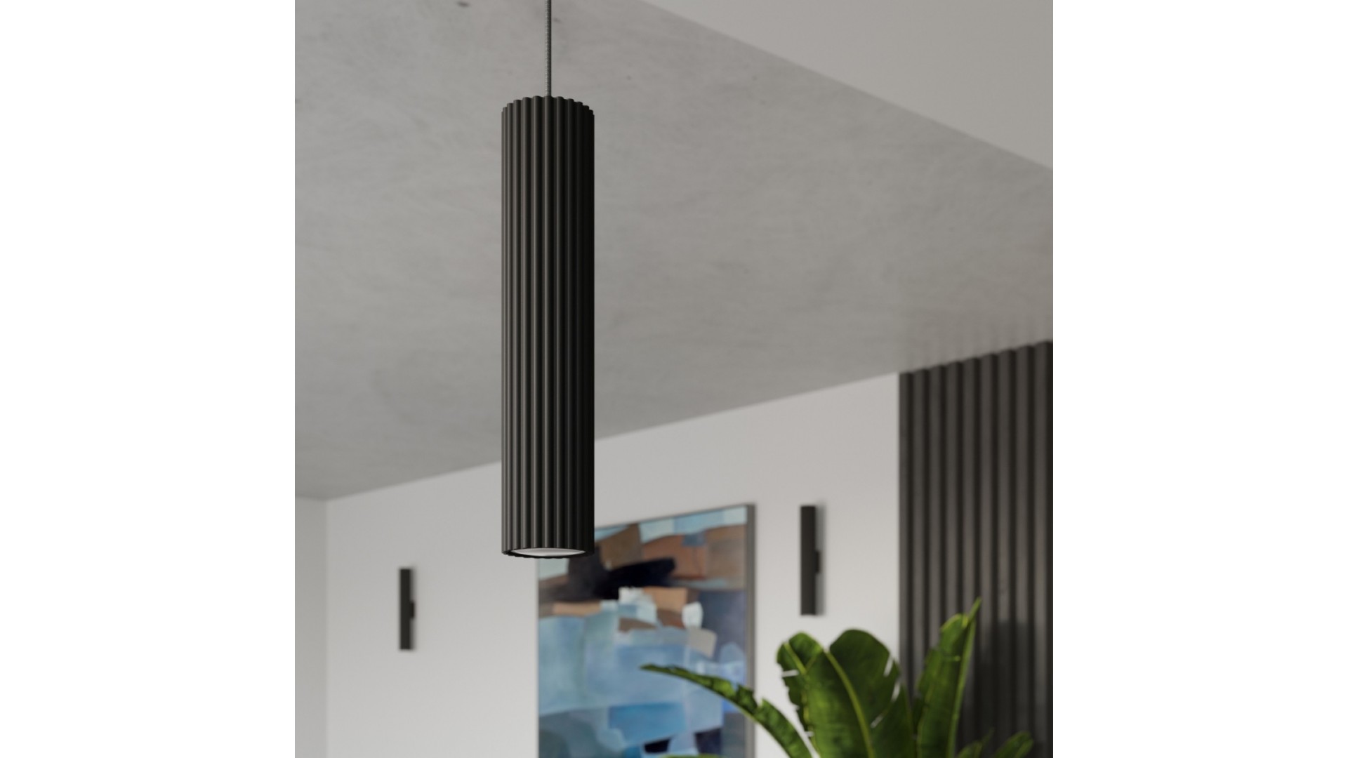 Plafon KARBON 40 czarny Sollux SL.1571