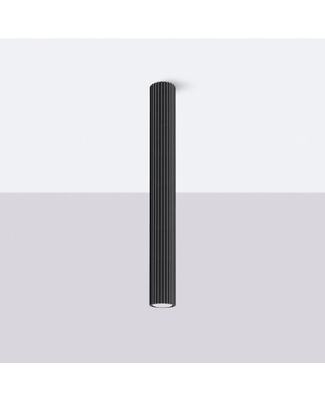 Plafon KARBON 60 czarny Sollux SL.1572