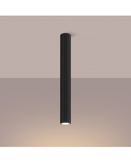 Plafon KARBON 60 czarny Sollux SL.1572