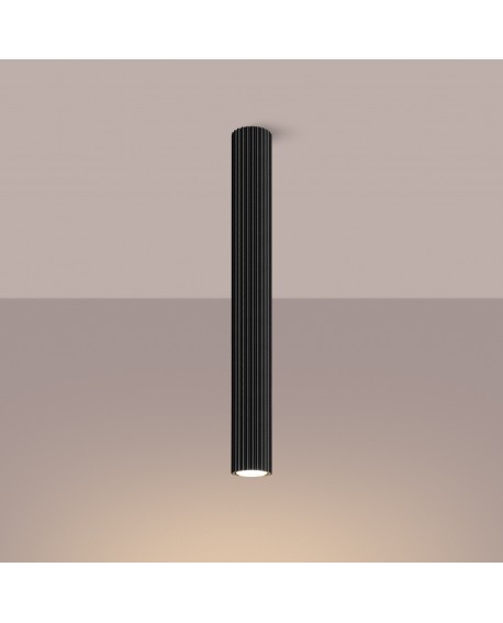 Plafon KARBON 60 czarny Sollux SL.1572