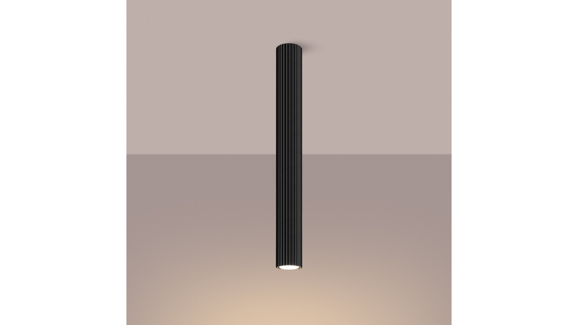 Plafon KARBON 60 czarny Sollux SL.1572
