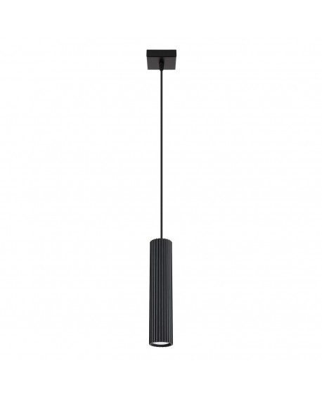Lampa wisząca KARBON 1 czarny Sollux SL.1573