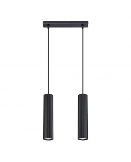 Lampa wisząca KARBON 2 czarny Sollux SL.1574