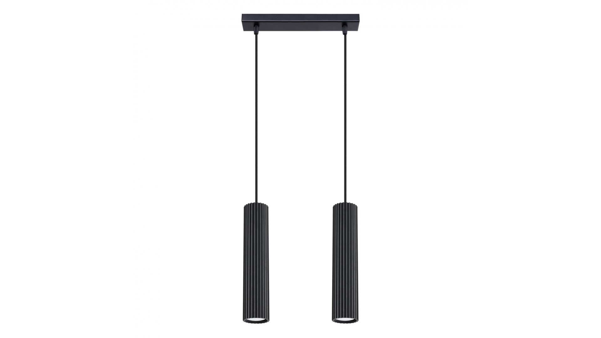 Lampa wisząca KARBON 2 czarny Sollux SL.1574