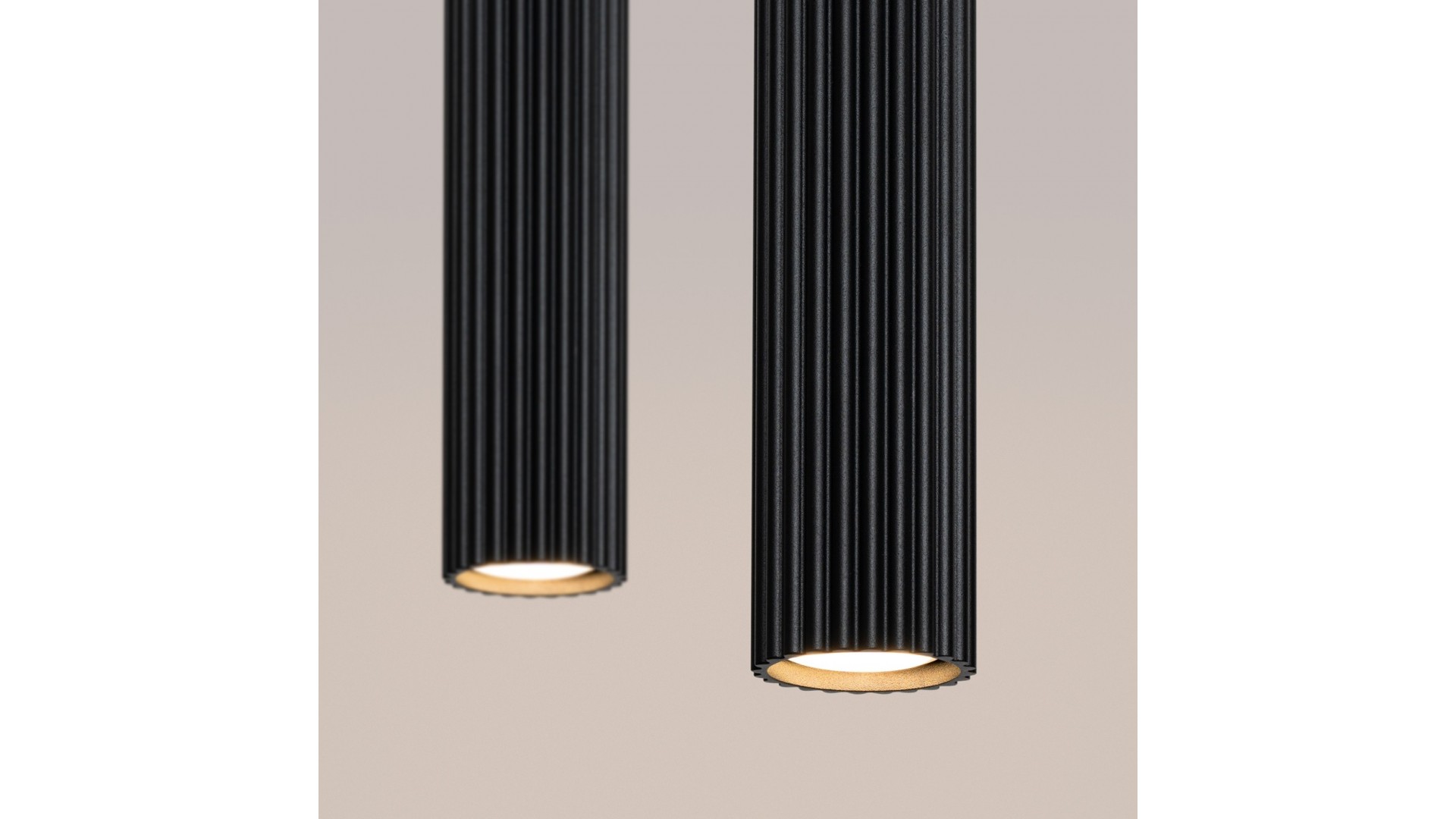 Lampa wisząca KARBON 2 czarny Sollux SL.1574