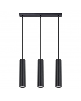 Lampa wisząca KARBON 3L czarny Sollux SL.1575