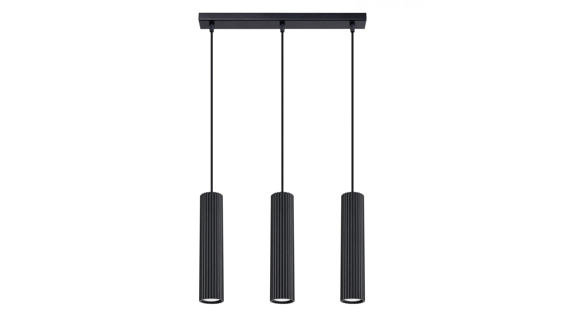Lampa wisząca KARBON 3L czarny Sollux SL.1575