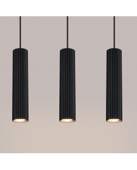 Lampa wisząca KARBON 3L czarny Sollux SL.1575
