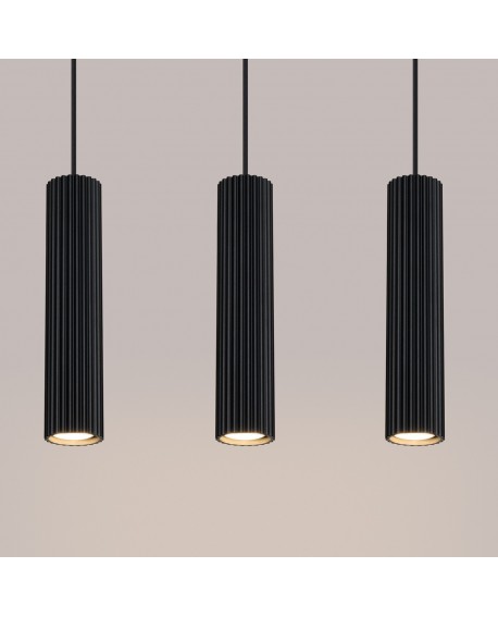 Lampa wisząca KARBON 3L czarny Sollux SL.1575