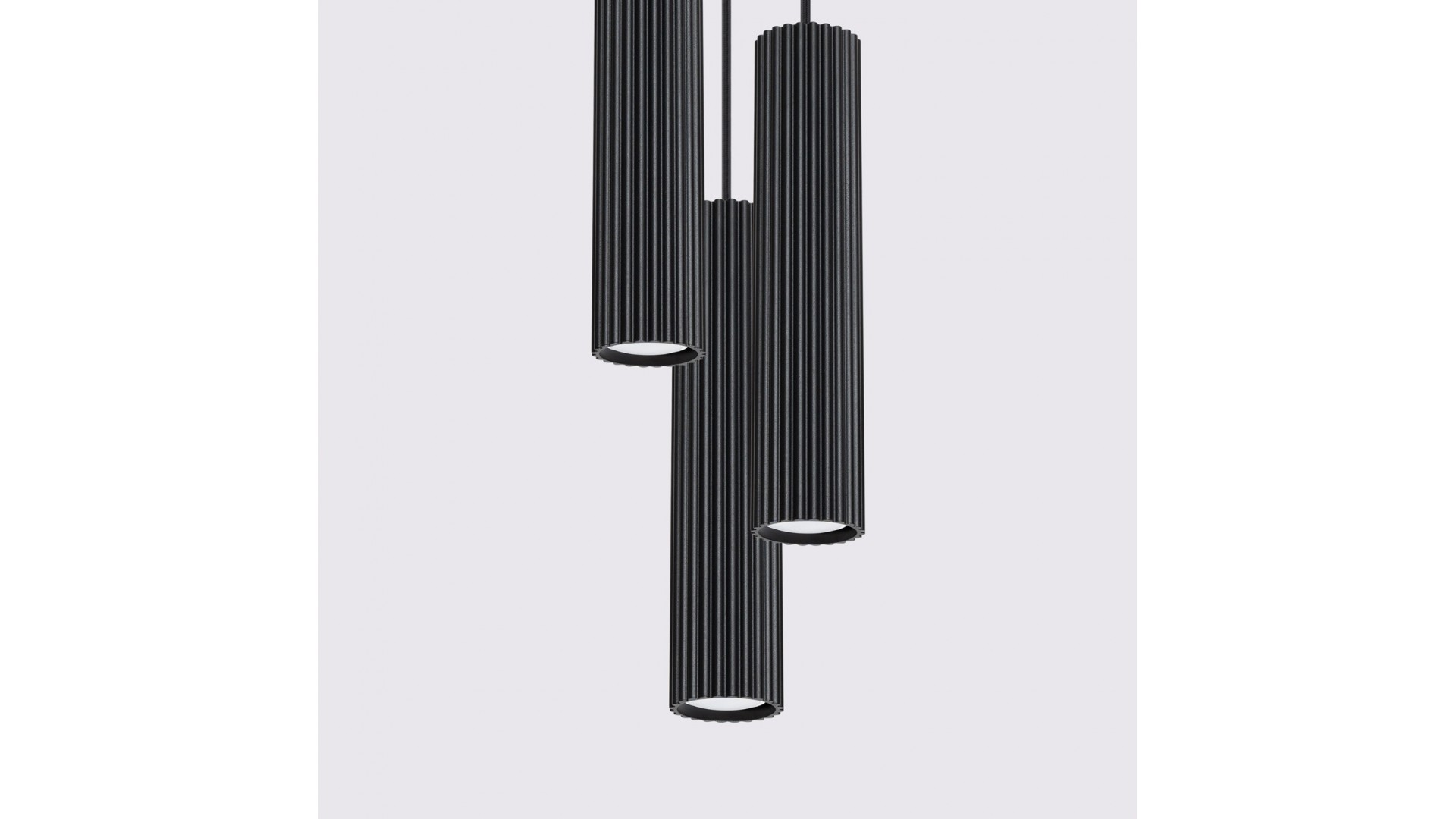 Lampa wisząca KARBON 3P czarny Sollux SL.1576