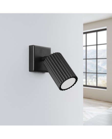 Kinkiet KARBON czarny Sollux SL.1578