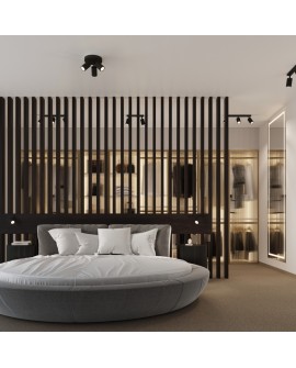 Kinkiet KARBON czarny Sollux SL.1578