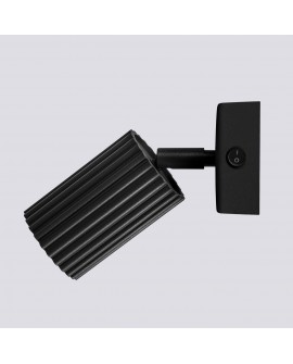 Kinkiet KARBON czarny z włącznikiem Sollux SL.1579