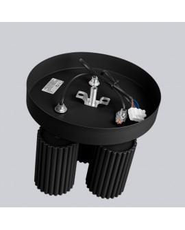 Plafon KARBON 3P czarny Sollux SL.1582