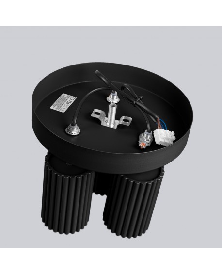 Plafon KARBON 3P czarny Sollux SL.1582