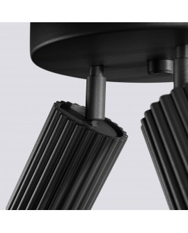 Plafon KARBON 3P czarny Sollux SL.1582